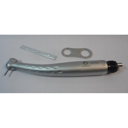 Appledental RED-SUP - турбинный наконечник с генератором света, со стандартной головкой, керамическими подшипниками, для 4-х канального соединения