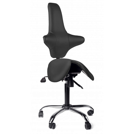 Gravitonus EZSolo Back - эргономичный стул-седло врача-стоматолога со спинкой