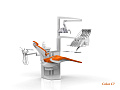 SILVERFOX 8000С CMS0 – Стоматологическая установка с верхней подачей и электрической системой управления инструментами, подачей воздуха и воды
