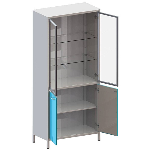 ВИТАЛИЯ ШМе-2см — Шкаф медицинский с алюминиевым профилем