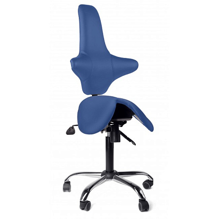 Gravitonus EZSolo Back - эргономичный стул-седло врача-стоматолога со спинкой