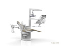 SILVERFOX 8000С CMS0 – Стоматологическая установка с верхней подачей и электрической системой управления инструментами, подачей воздуха и воды
