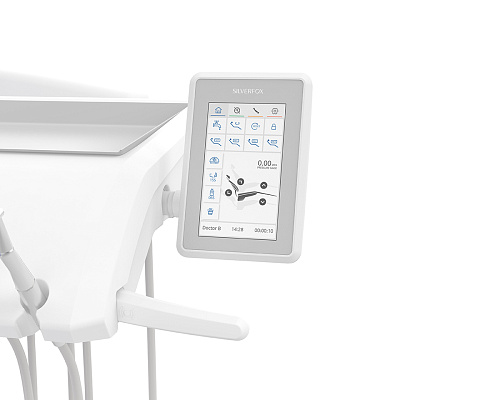 SILVERFOX 8000C-SRS0 – Стоматологическая установка с нижней подачей и с мягкой обивкой