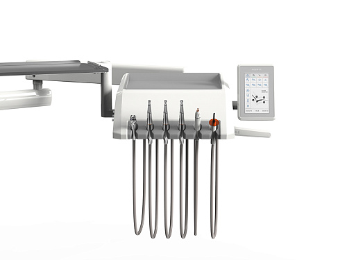 SILVERFOX 8000C-CRS0 Compact – Стоматологическая установка с верхней подачей, без гидроблока и с мягкой обивкой