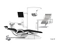 SILVERFOX 8000C-CRS0 Compact – Стоматологическая установка с верхней подачей, без гидроблока и с мягкой обивкой