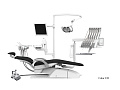 SILVERFOX 8000C-CRS0 Compact – Стоматологическая установка с верхней подачей, без гидроблока и с мягкой обивкой